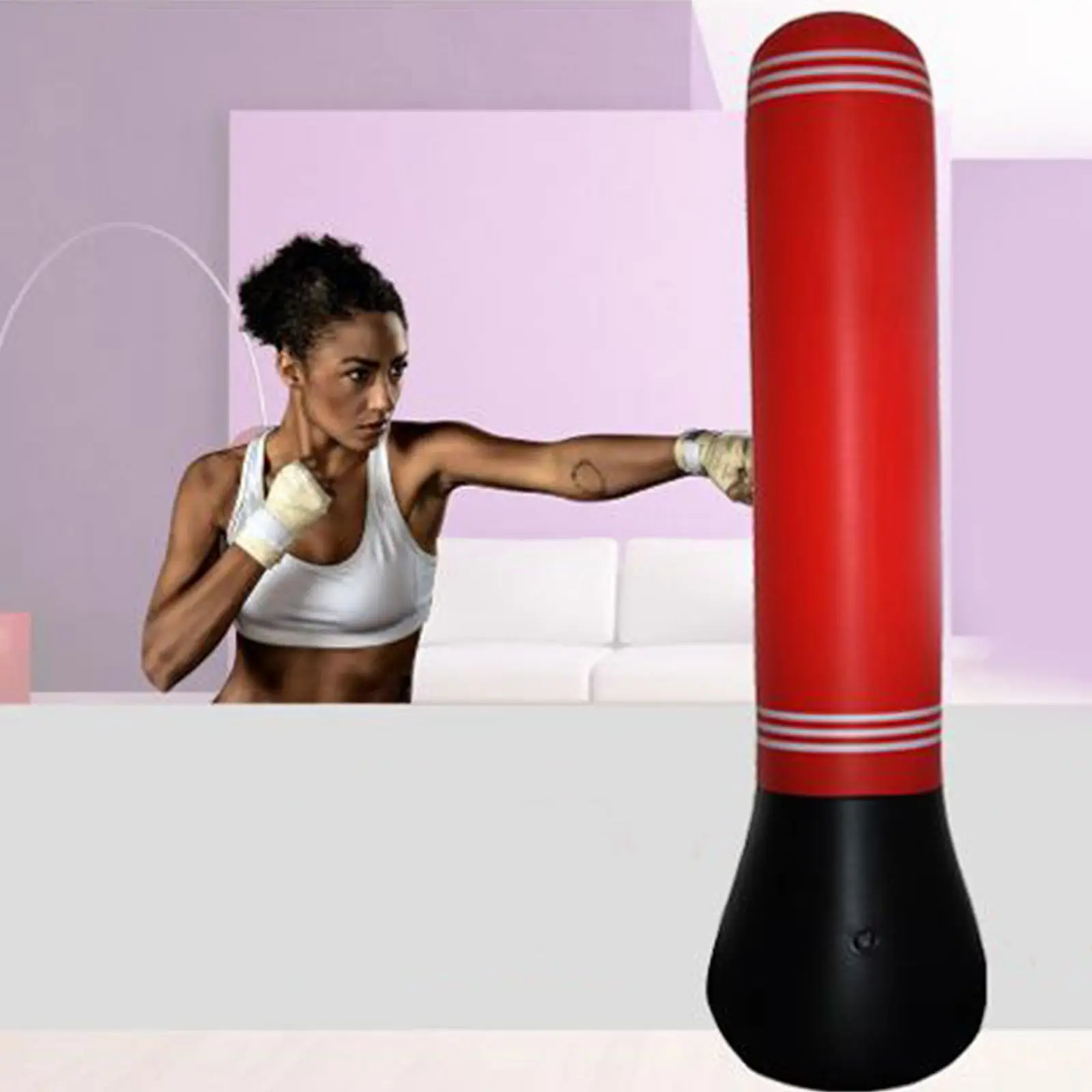 1pc Kids Inflatable Free Standing Punching Bag Training Fitness Sport Boxing 