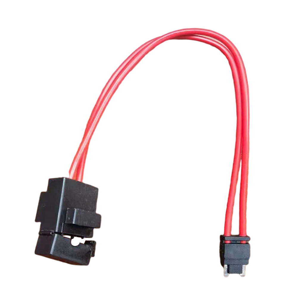 Automobile Two Pin Power Take-Off Current Collector Plug Harness Fuse Adapter, 200mm Long