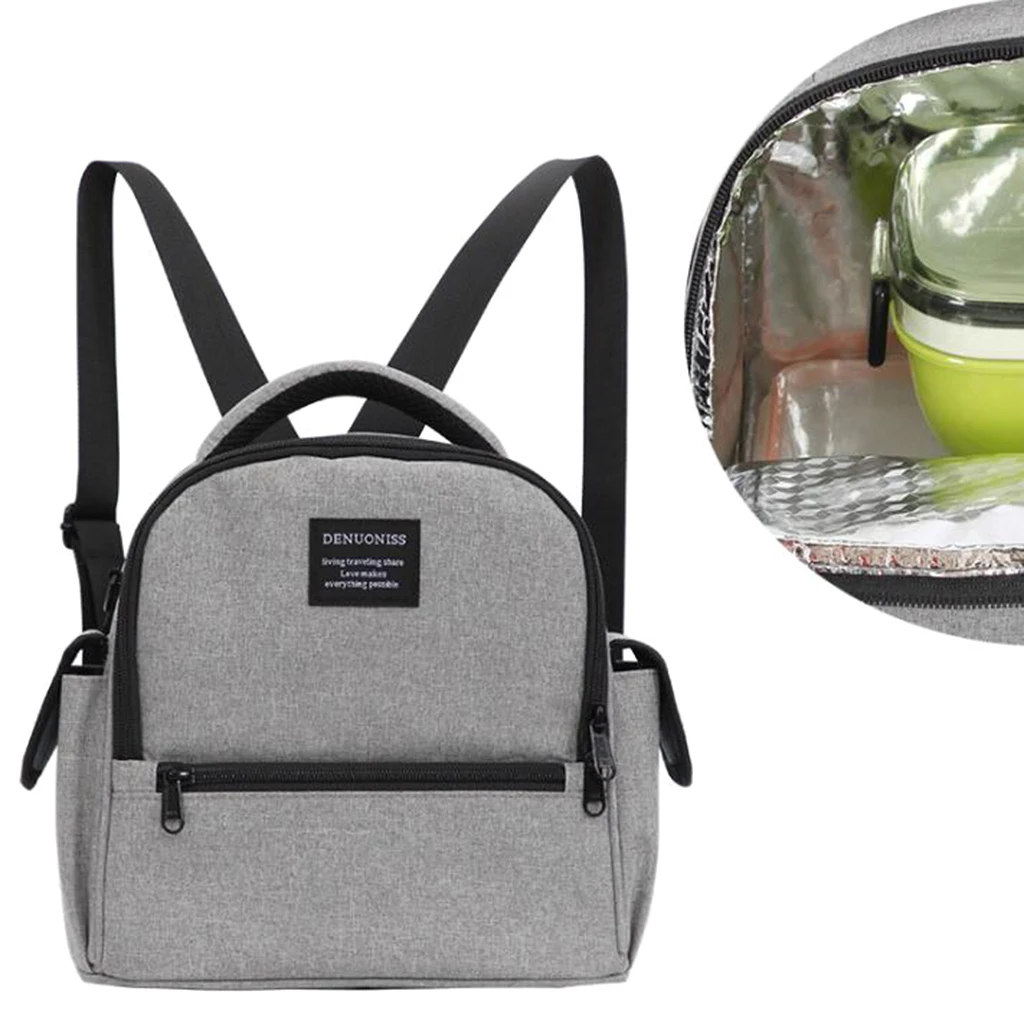 Food Thermal Insulation Container Travel Waterproof Backpack Lunch Tote