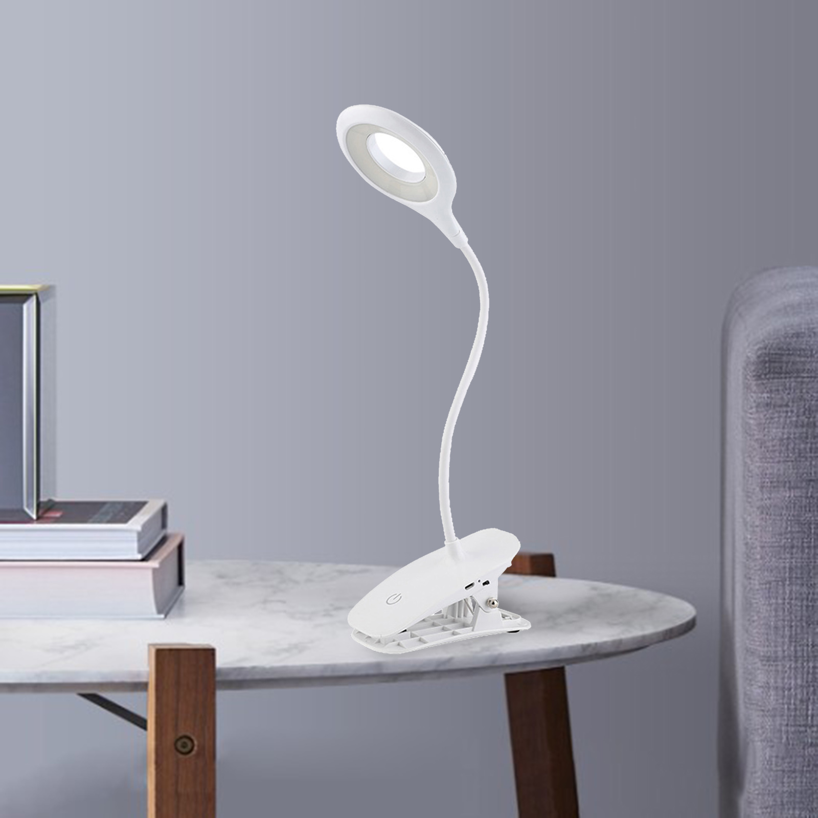 LED Lights USB Clip Reading Lamp for Kids Bedroom Table Light Dimmable Touch Control LED Office Desk Lamps