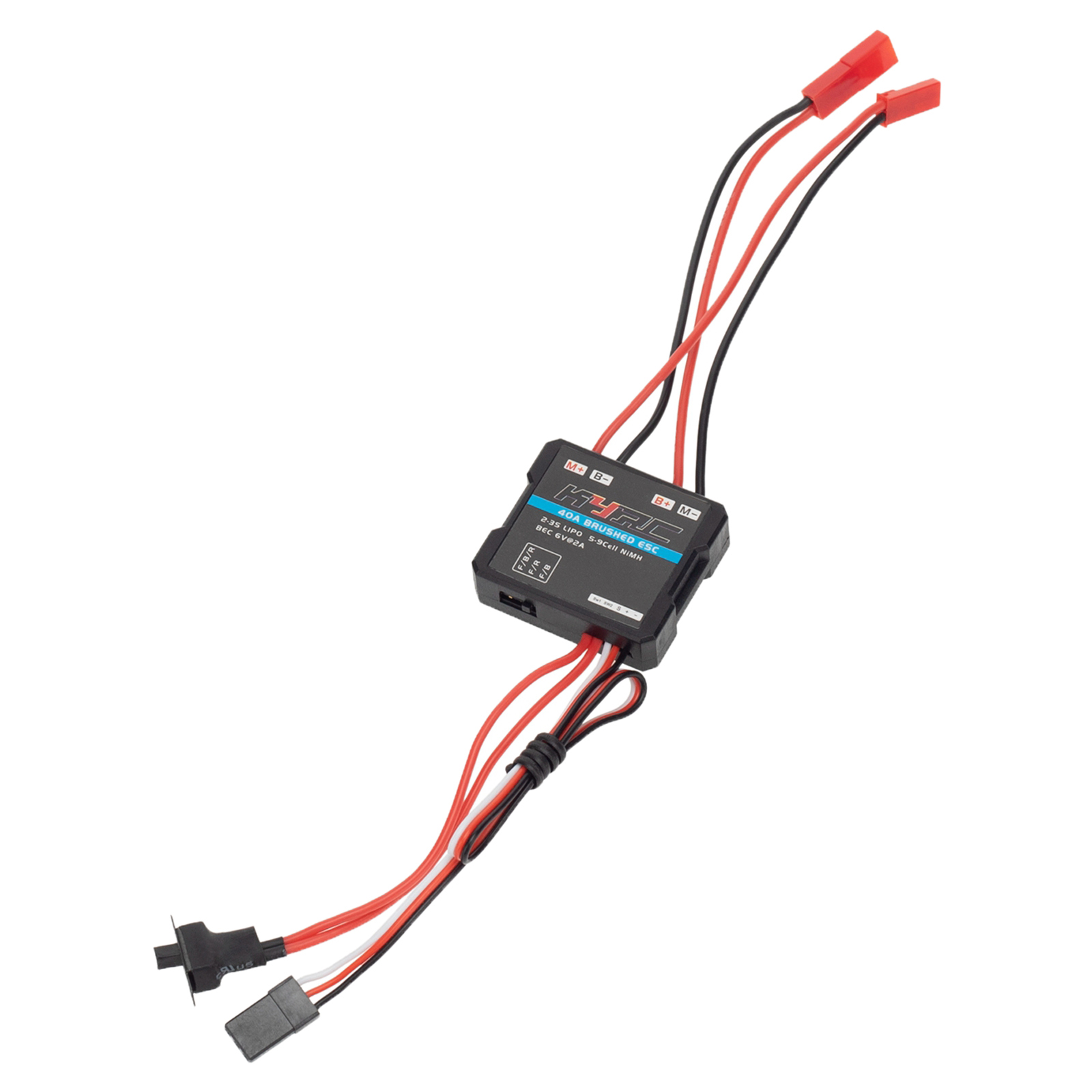 Two-way Climbing Mode Brush 40A ESC Speed Controller with 3A/6V BEC for 1:16 1:18 RC Model Car Crawler Tank Boat Short Truck