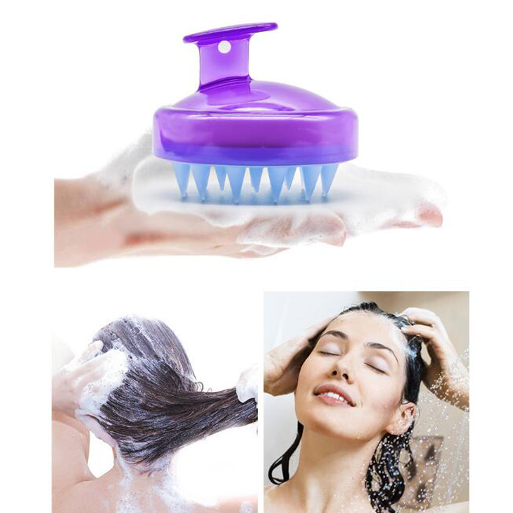 Waterproof Shampoo Brush Scalp Massager for Who Has Long and Manicured Nails,