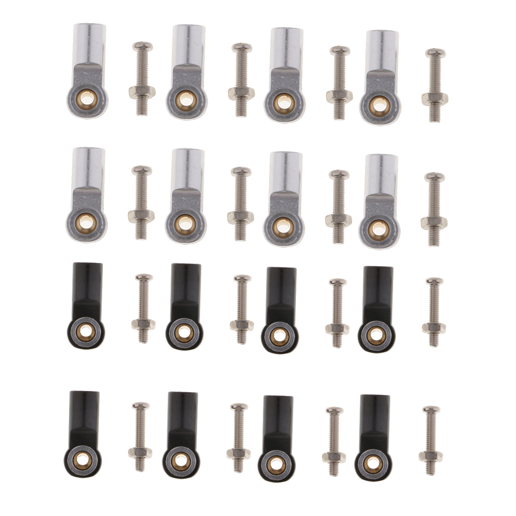 8pack M3 Metal Ball Head Holder Rod End Ball Joint for 1/10 RC Car Crawler