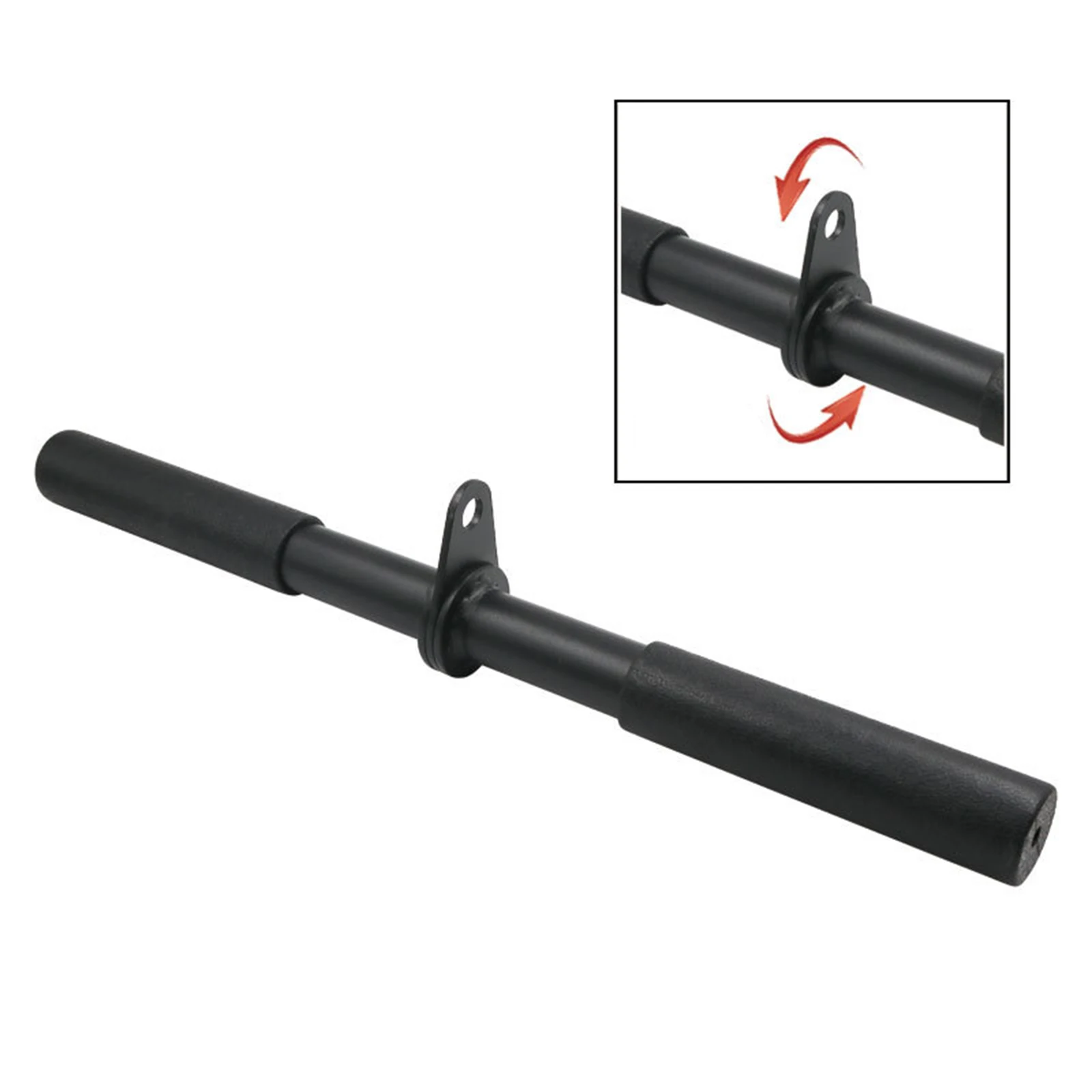 Revolving Straight Bar LAT High Pull Down Bar Cable Anti-Slip Attachment Strength Training Equipment For Gym Rowing Rod