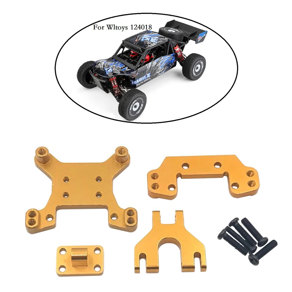 Metal Front& Rear Shock Tower Set for WL 1:12 124018 Remote Control Car Part