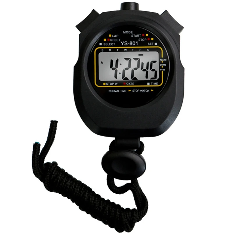 Large LCD Handheld Stopwatch Sports Timer Battery Included UK Stock 