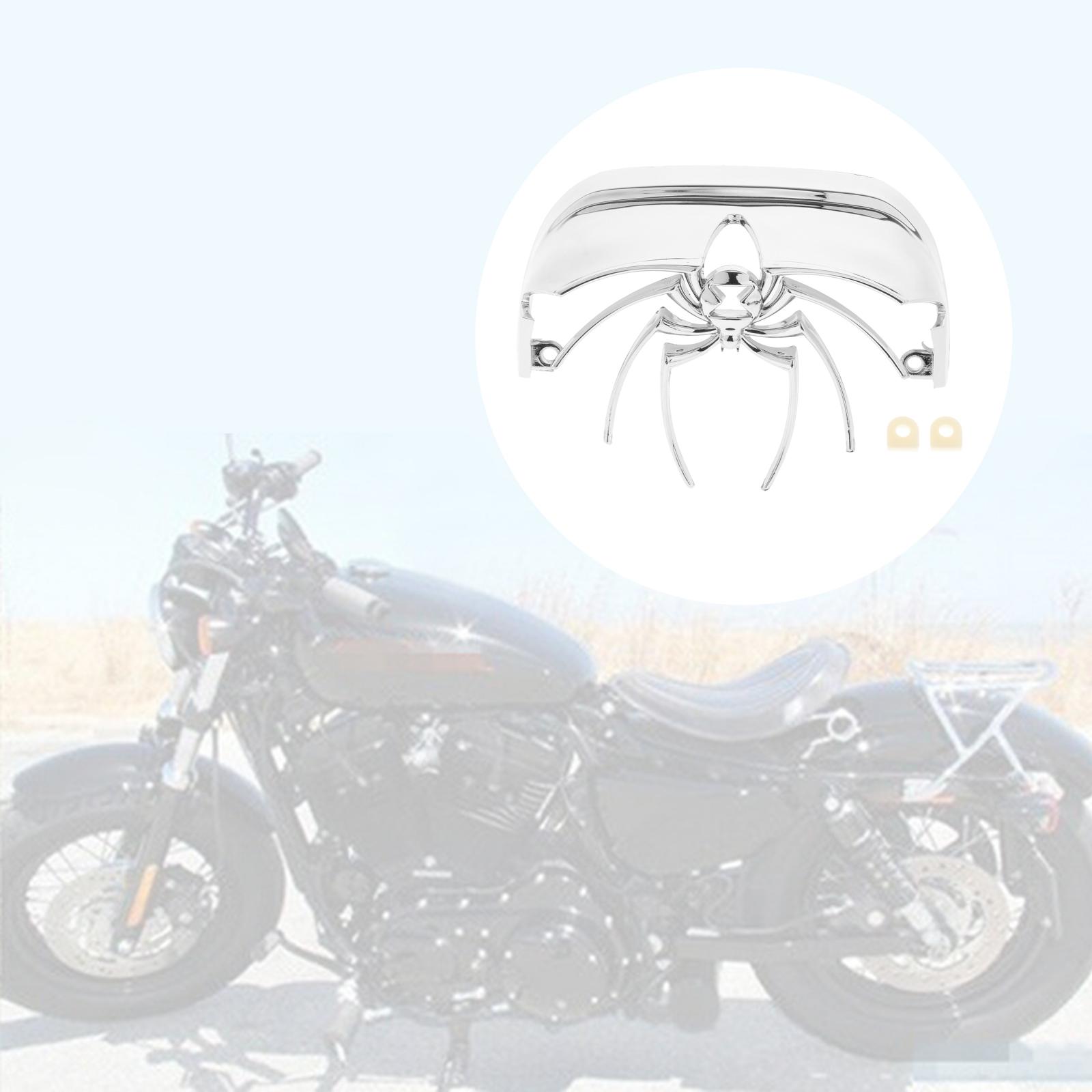 Chrome Spider Shaped Rear Tail Light Cover Motorbikes Interchange Supplies for Harley 1973-2010 FLSTS FLSTSC FLSTN FXSTD Series