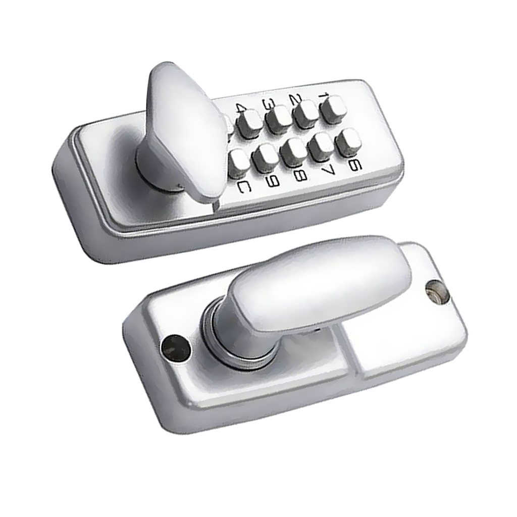 Digital Keypad Entry Code Combination Keyless Setting Lock for Door - Located On Door Knob Stylish Compact Design High Security