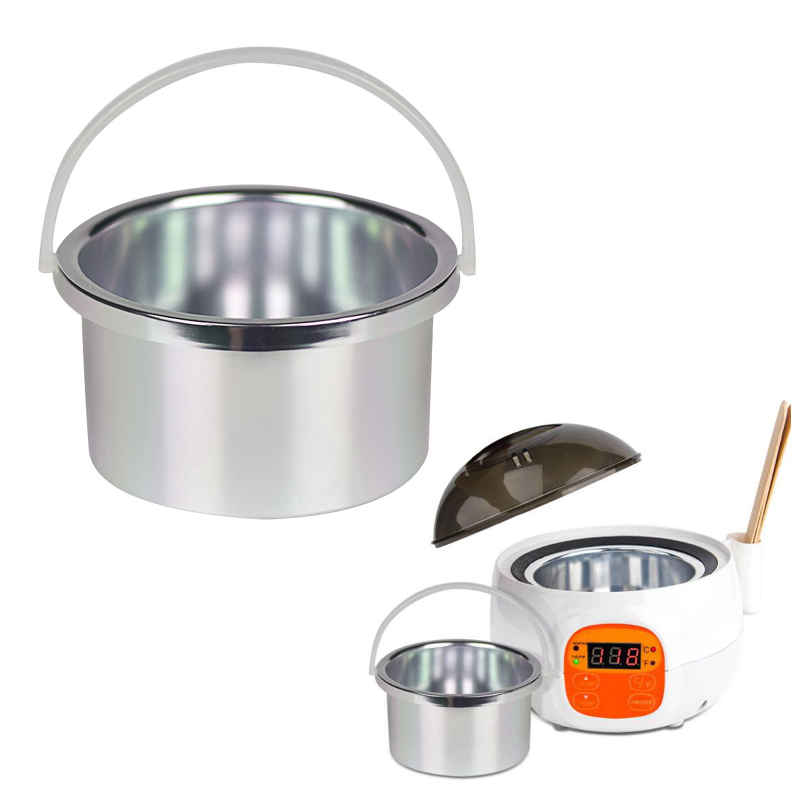 Wax Warmer Inner Pot Portable Hair Removal Waxing Bowl Replacement Melt Pot