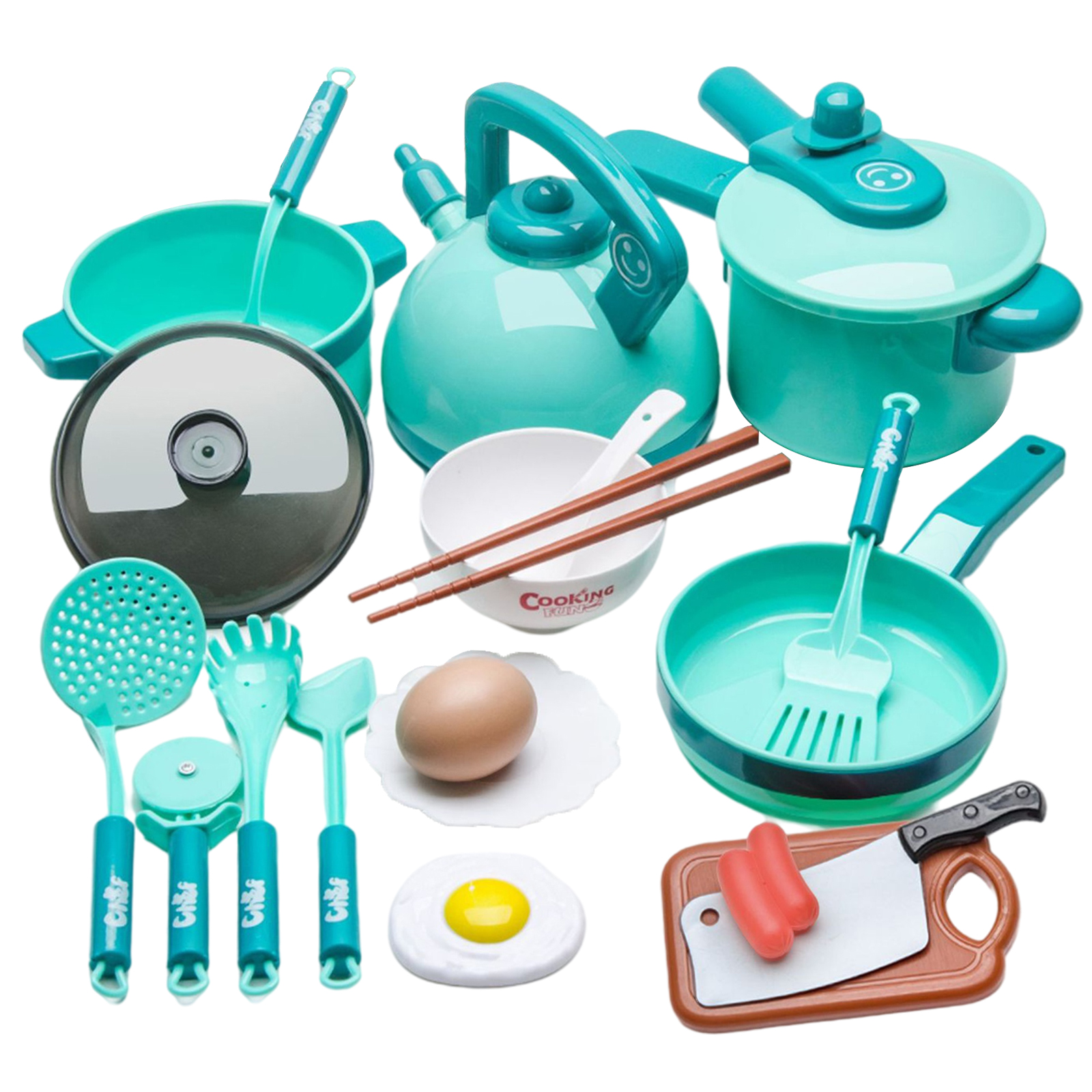Plastic Kitchen Utensils for Pretend Play Toy Cooking Utensils for Babies