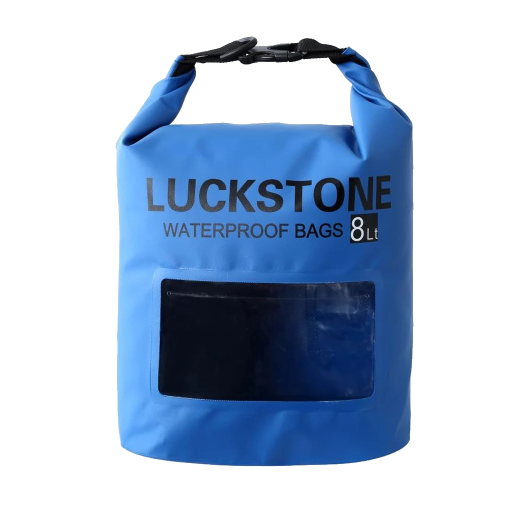 8L - Ultimate Dry Bag Waterproof Roll Top Sack for Beach, Hiking, Kayak, Canoeing, Boating, Fishing, Camping - 4 Colors