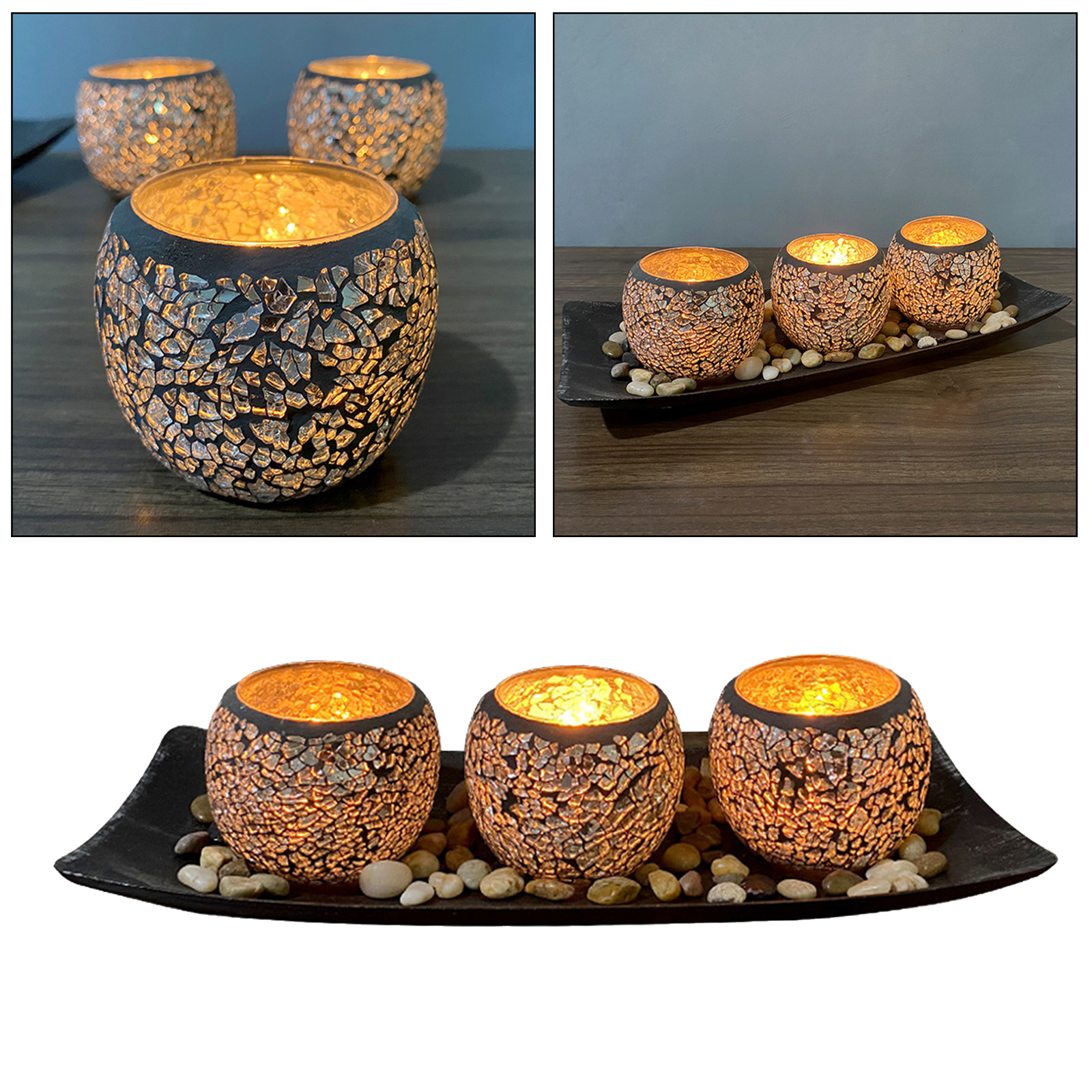 Votive Glass Tealight Candle Holder Coffee Centerpiece Home Decoration