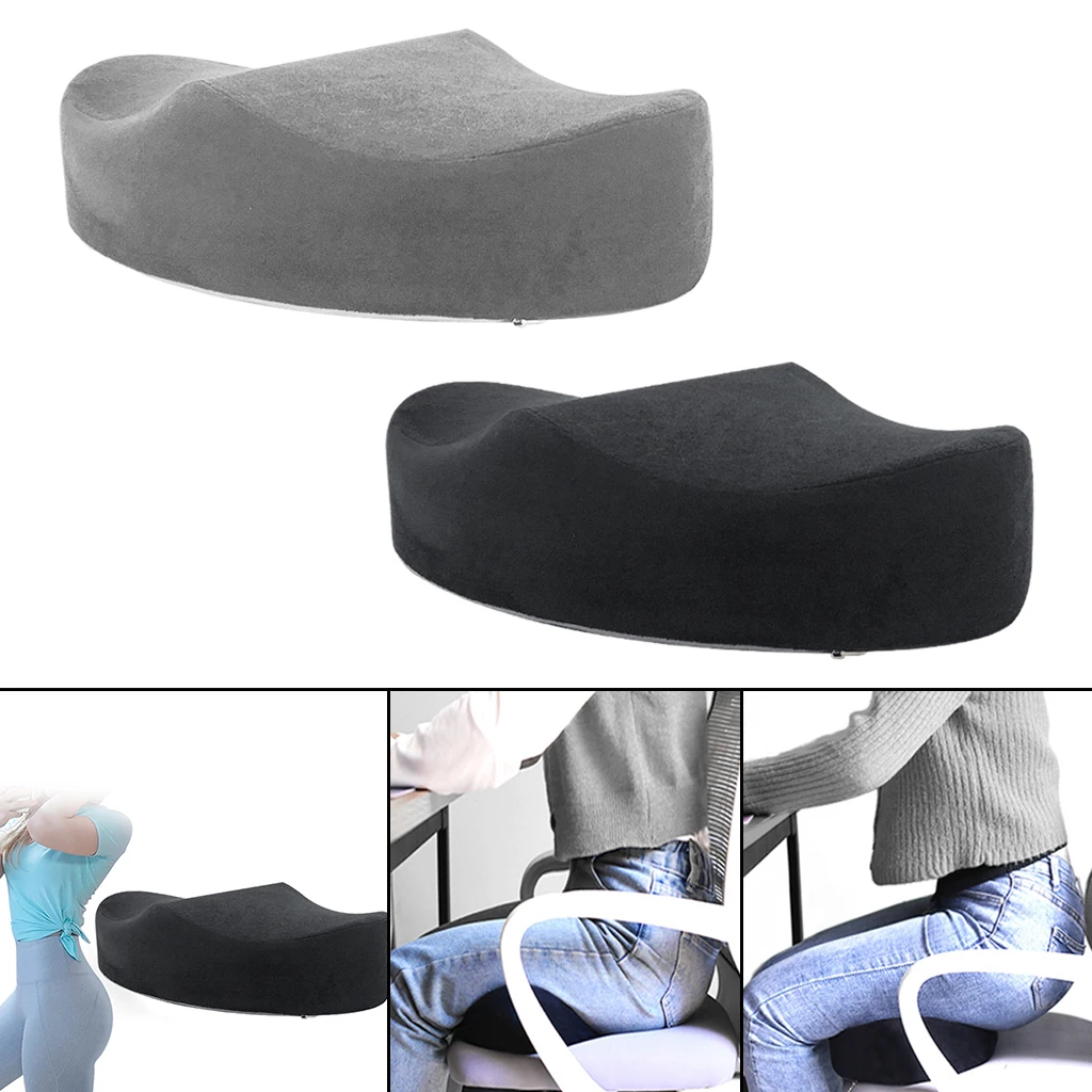 Comfort Memory Foam Seat Cushion Office Chair Orthopedic Sciatica Pillow with Washable Zippred Cover