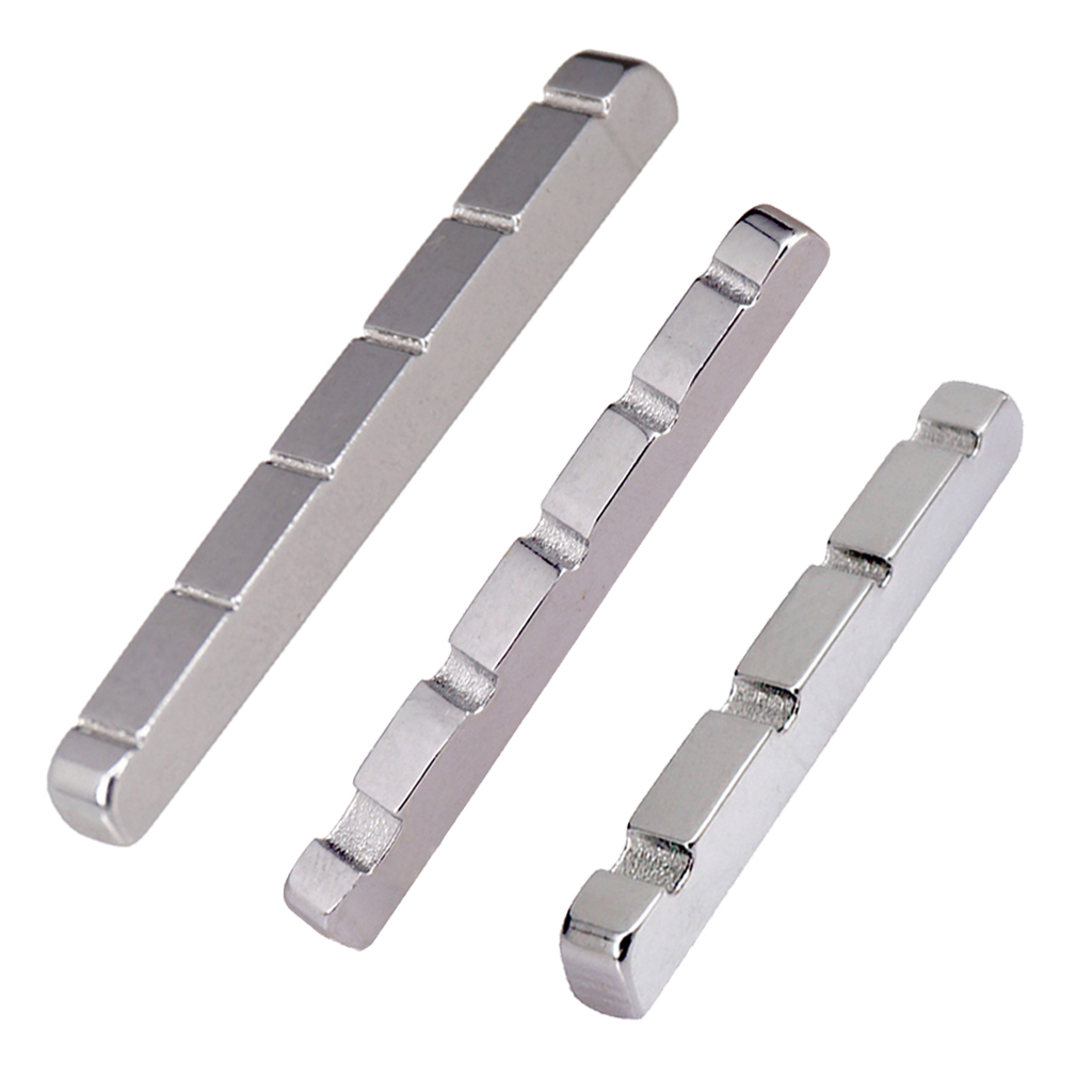 Stainless Steel Guitar/Bass Slotted Nut For Squier Electric Guitar Bass Nut Replacement Accessory