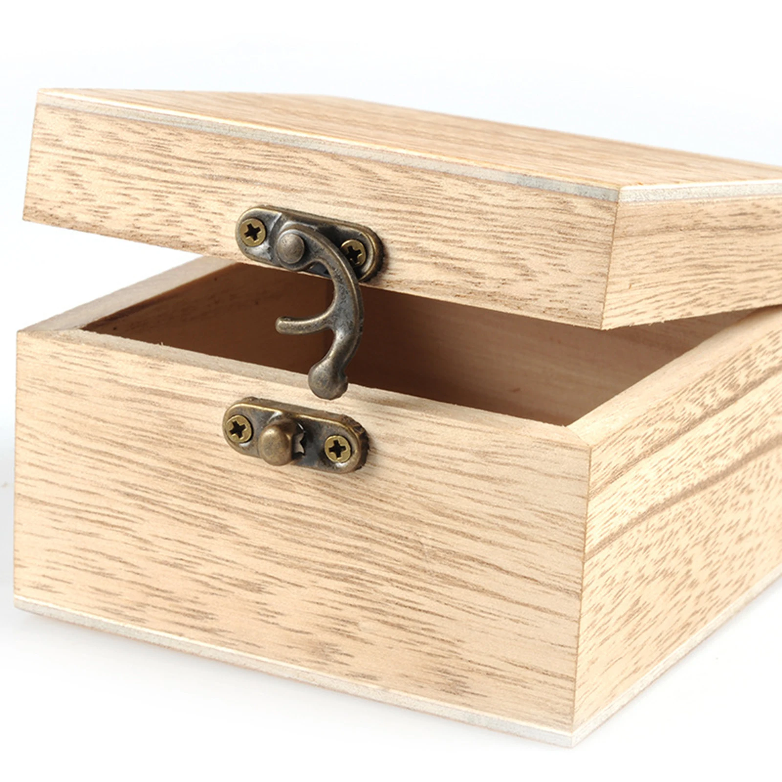 DIY Unpainted Wooden Watch Storage Case Classic Premium Jewelry Display Box