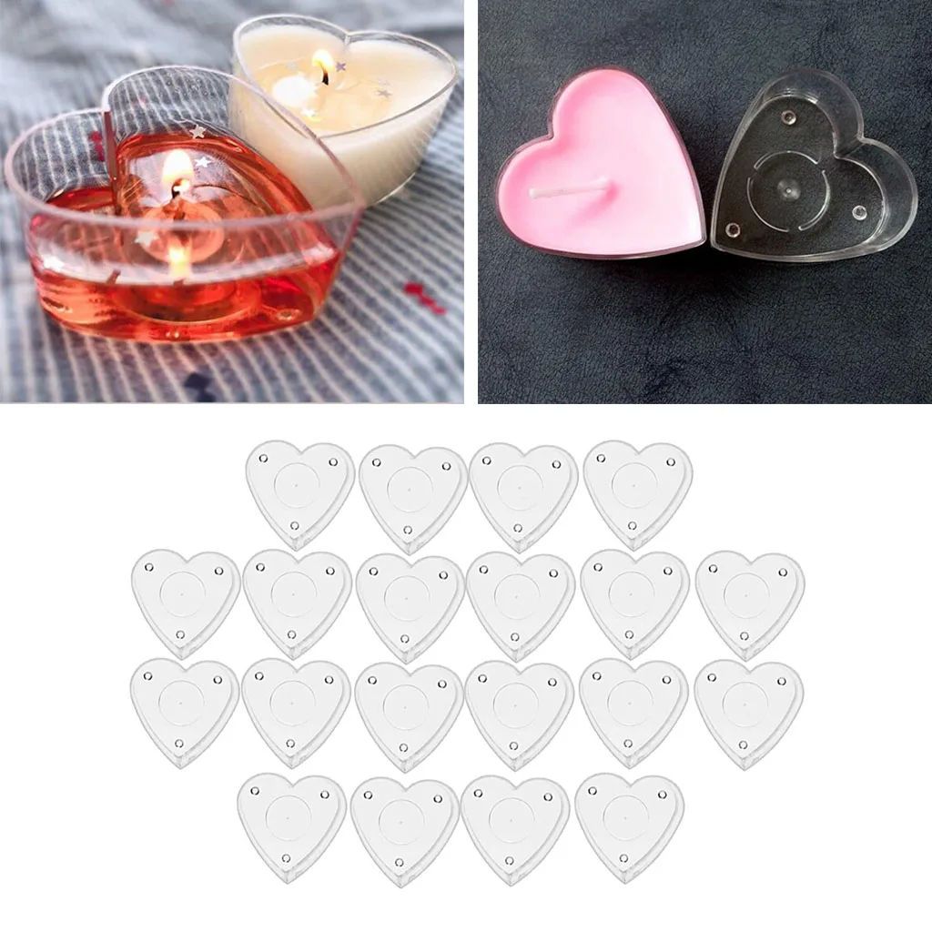 Empty Plastic Clear Multiple Shaped Tealight Cup Candle Holder Containers Candle Making Supplies DIY Craft Kit