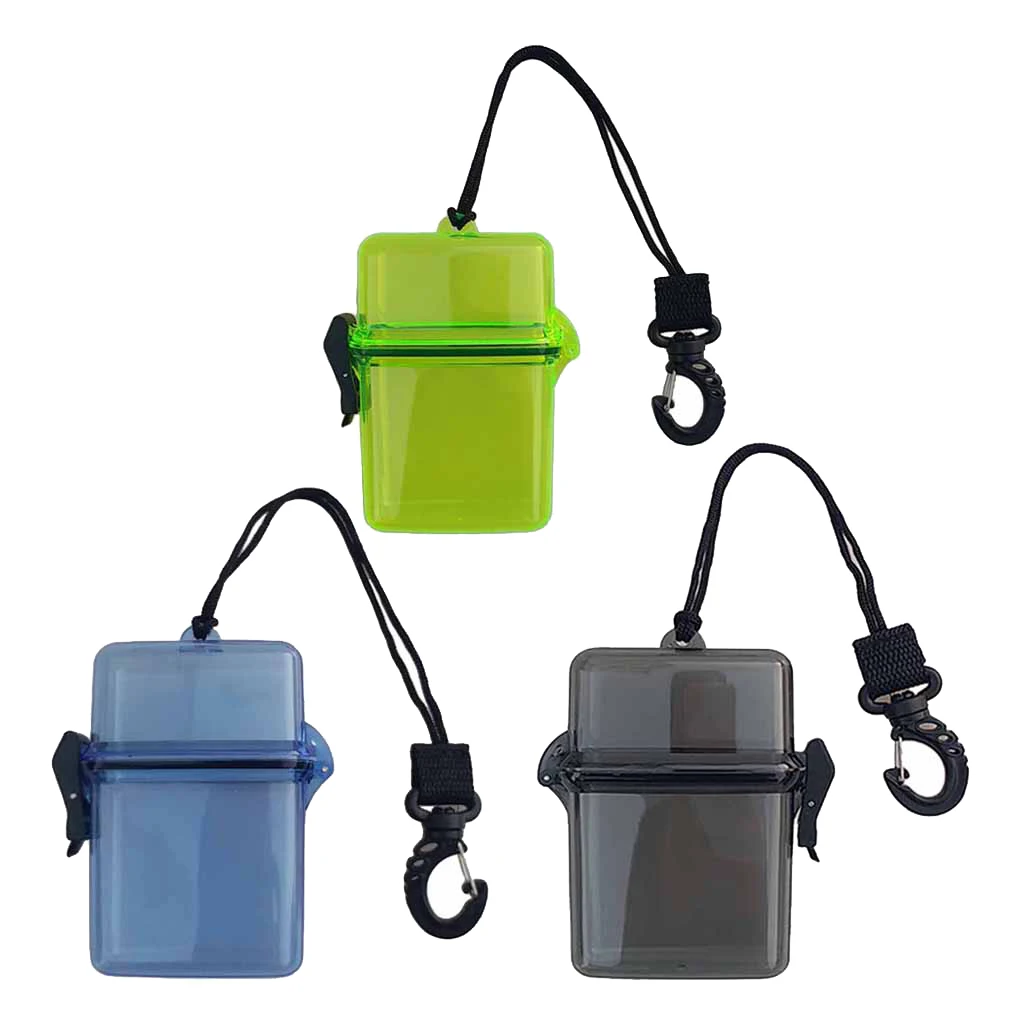 Waterproof Dry Box, Watertight ID/Badge//Money Holder Case - Tough, Dust