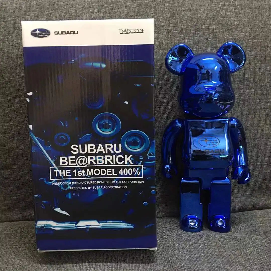 28cm Bearbrick 400% Violent Bear Building Block Bear SUBARU Home