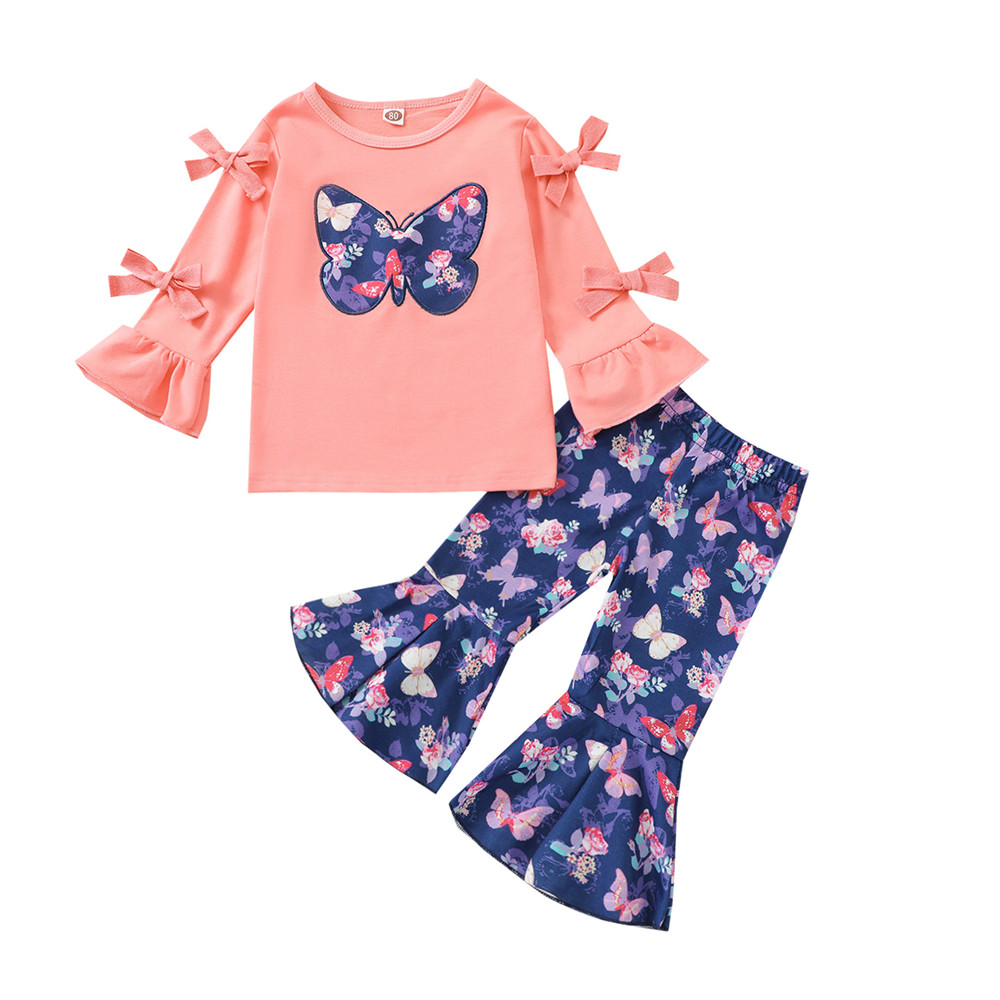 Girls Fashionable Clothing Set With T-Shirt And Plazo Pants