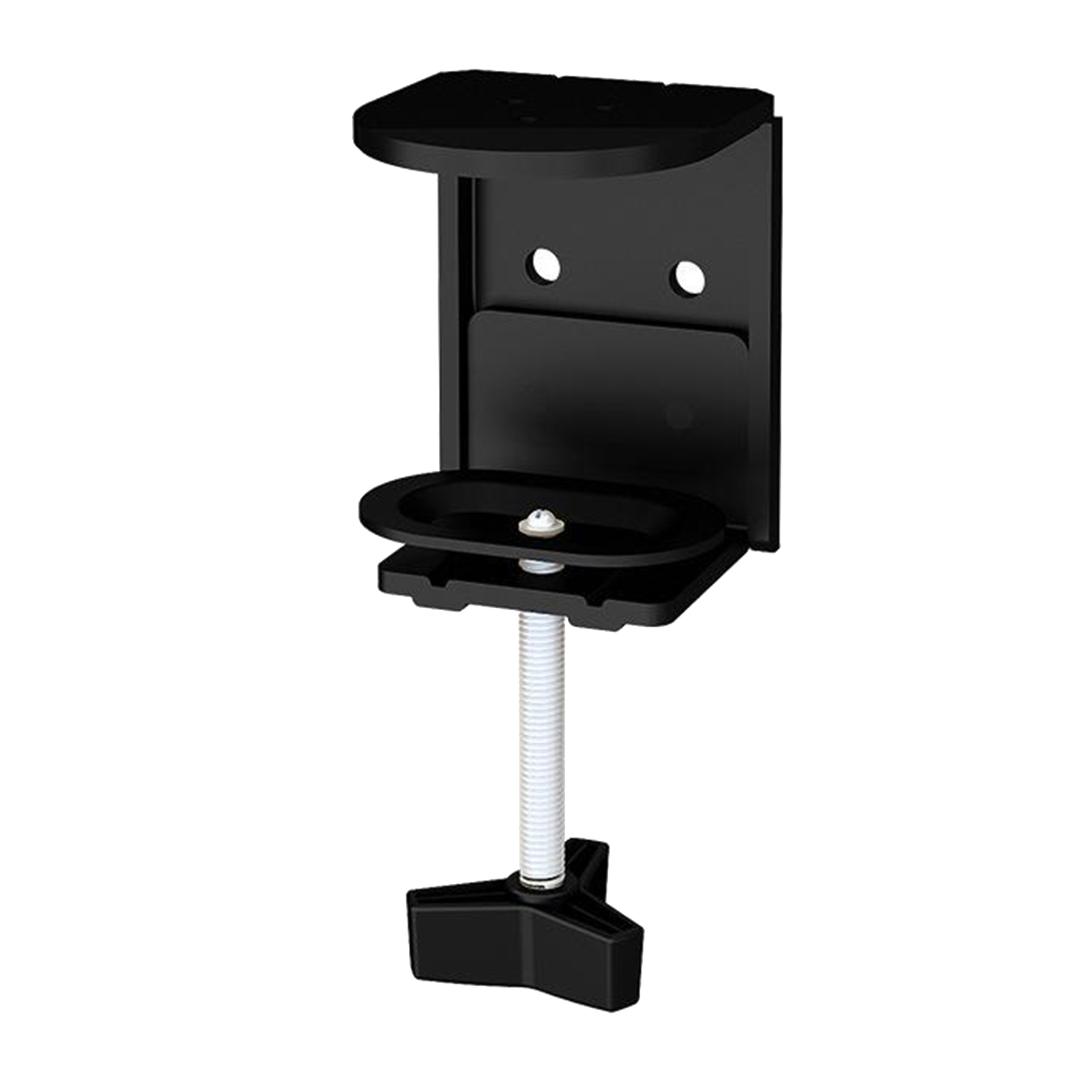 Free Standing Dual LCD Monitor Fully Adjustable Desk Mount Stand Fits 2 Screens Black