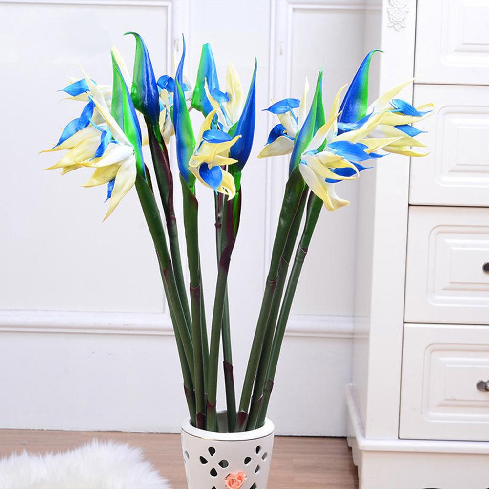 Flor artificial pássaro do paraíso planta falsa seda strelitzia reginae  decoração de casa|Plantas artificiais| - AliExpress