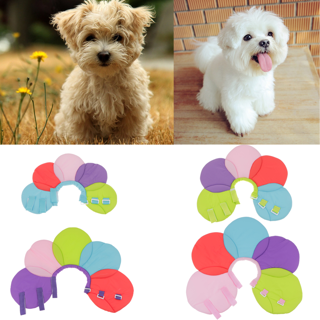 Floral Decor Dog Cat Elizabethan Collar Cone Collar Cute Bib E-collar