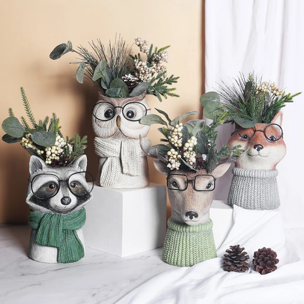 Animal Head Statue Flower Vases – HOME ART LOVERS