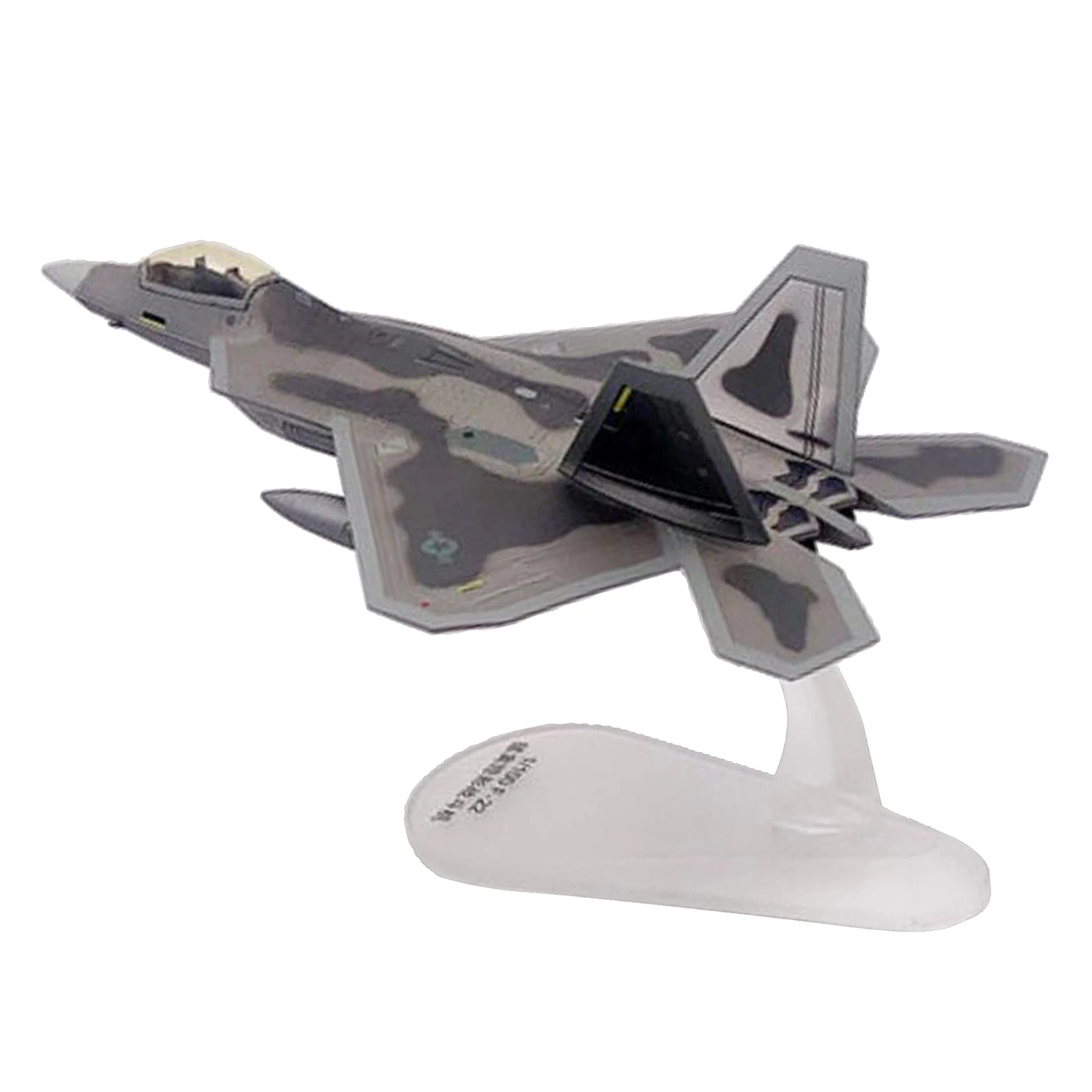 1:100 American F-22 Plane Fighter Aircraft Fighter Model with Stand Decor