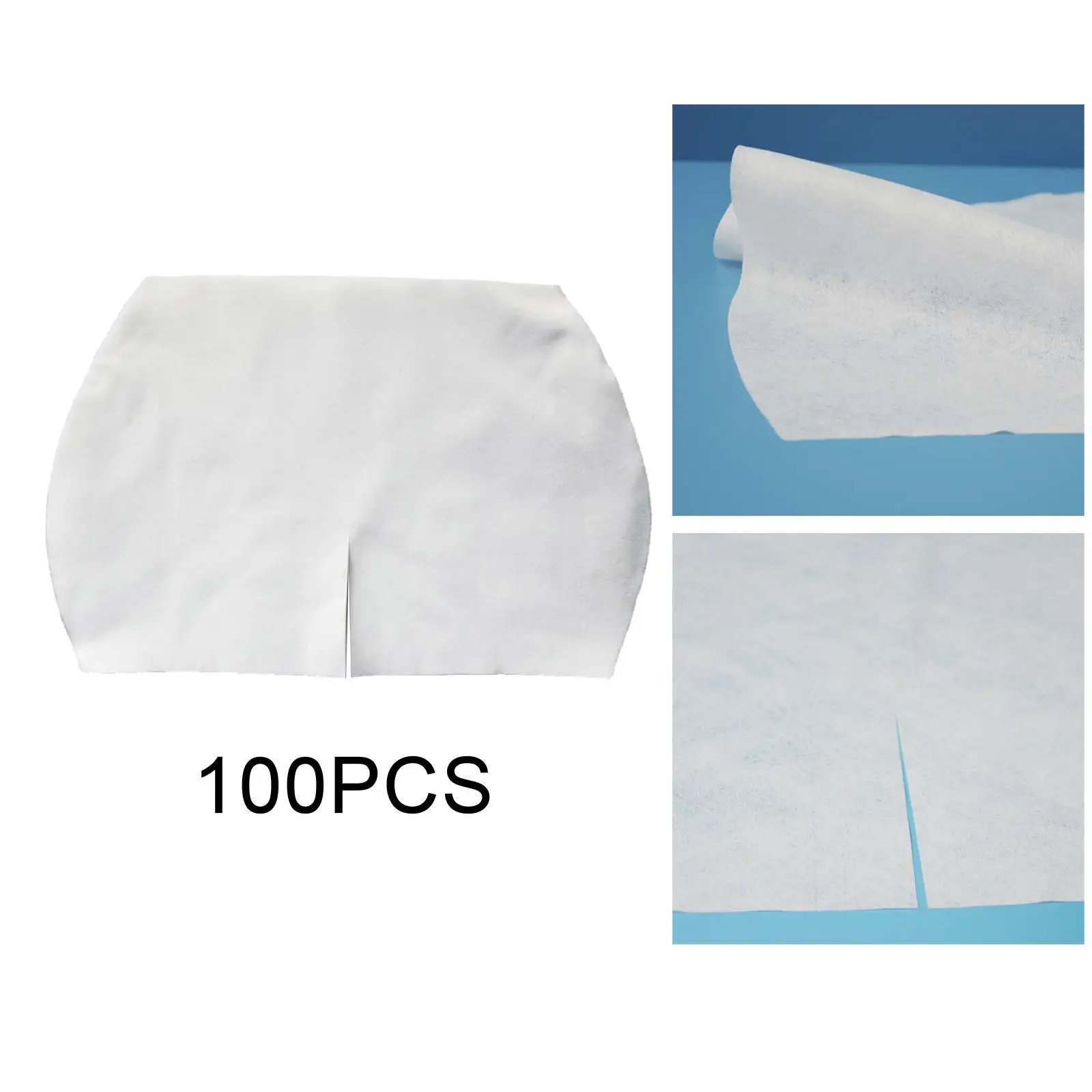 100Pcs Makeup Disposable Non Woven Cotton Hips Paper Pads DIY Hip Protector Easy to Use White Soft Skin Care Hip Guard for Home