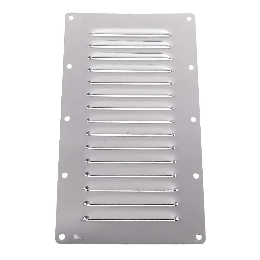Air Vent Vertical Yacht Louvered Vent Marine Stainless Steel 228mmx127mm