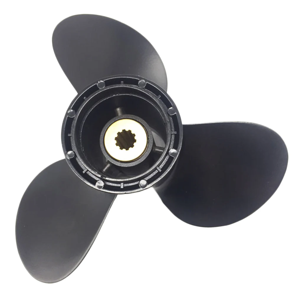 Black Boat PROP PROPELLER 3 Blade Aluminum for Suzuki Outboard Engine 8-15HP