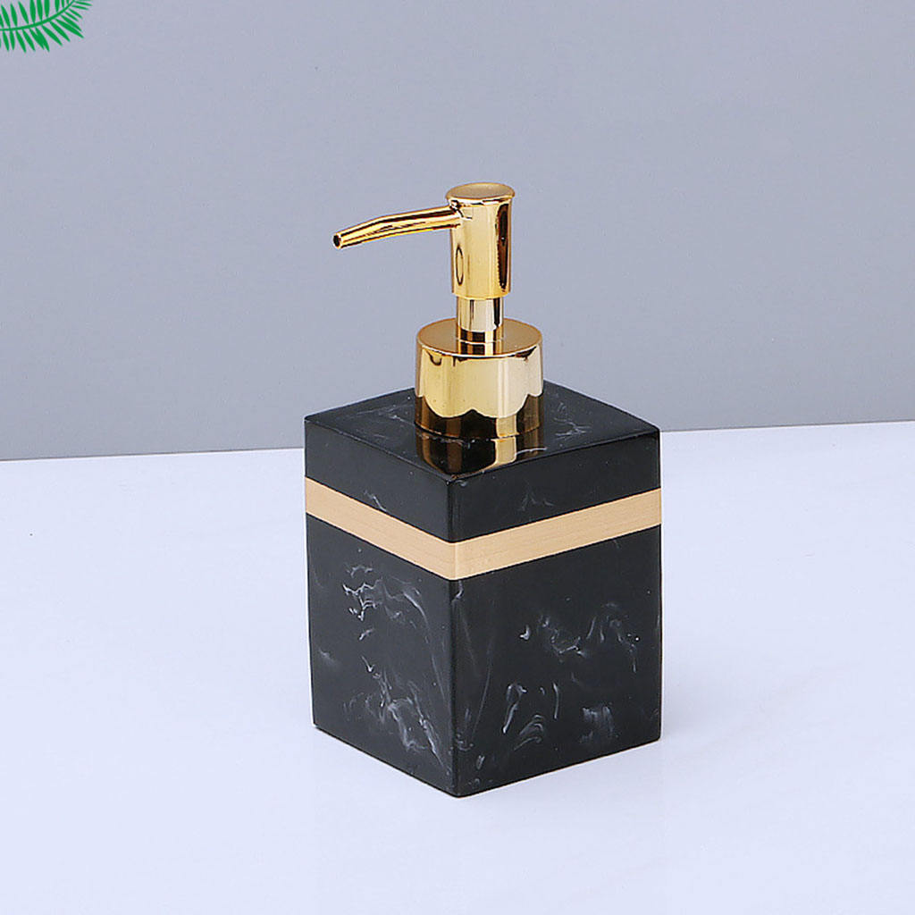 Empty Liquid Resin Soap Dispenser Reusable Manual Lotion Pump Bottle for Tabletop Wash Room Bathroom Shampoo Lotion Hand Soap
