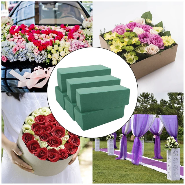Square Floral Foam Bricks Flower Mud Florist Blocks Party Supplies for DIY  Garland Wedding Crafts Flower Arrangement Foams Mud