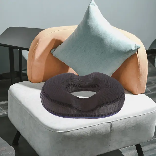 Donut Pillow Seat Cushion Coccyx Memory Foam Pillow Hemorrhoid Tailbone  Cushion