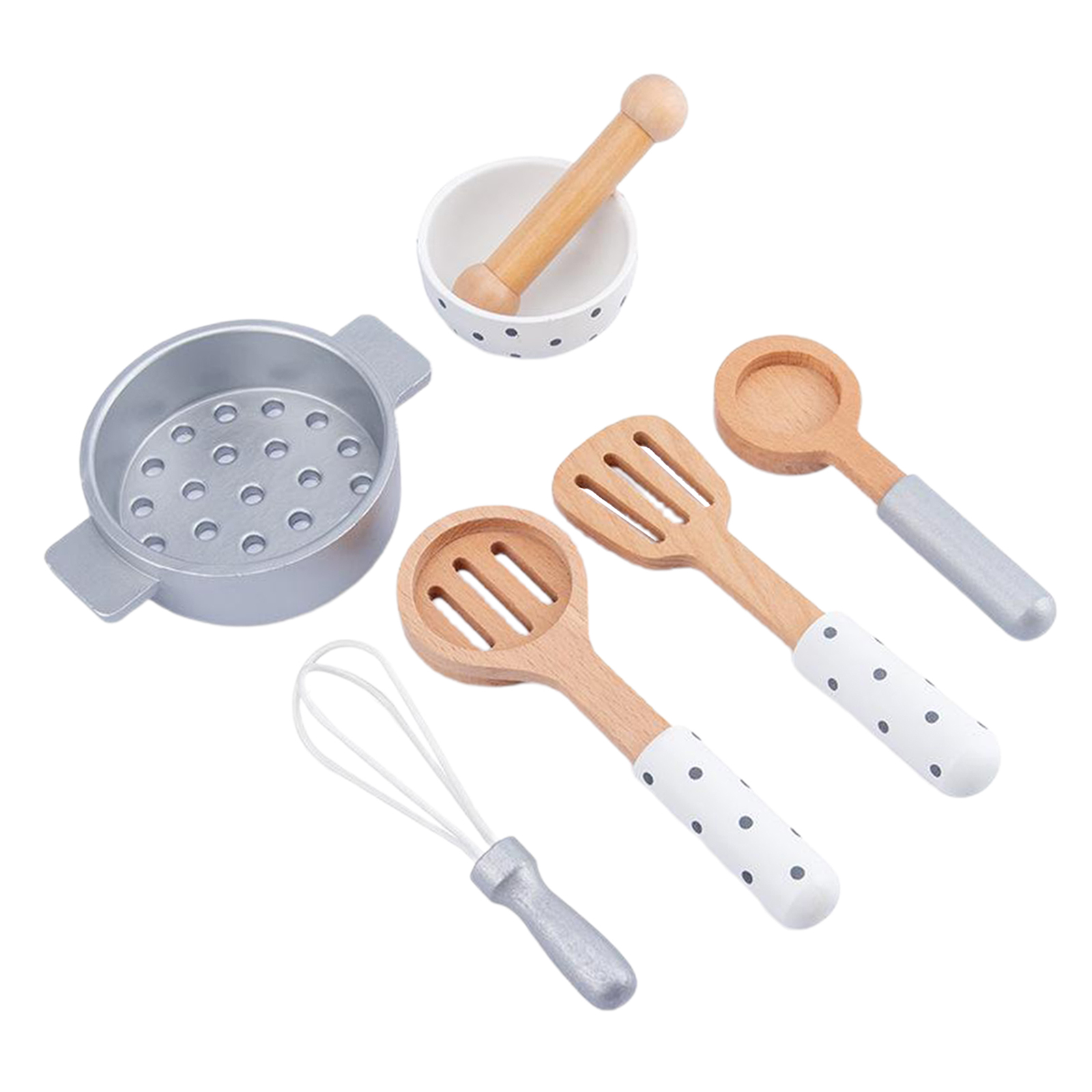 7pcs Kids Wooden Cutting Vegetable Toy Children Pretend Kitchen Food Play Toy for Toddler