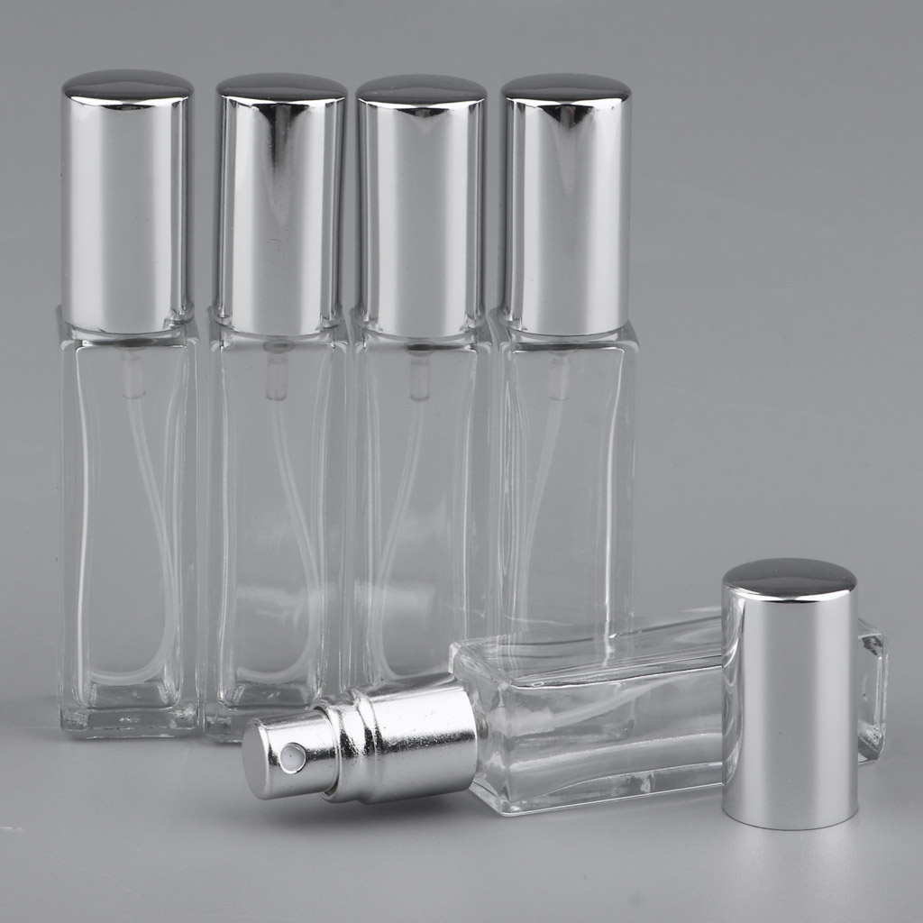 5 X 8ml  Refillable Perfume Bottles Glass Empty Spray Bottle Wedding Gifts Car