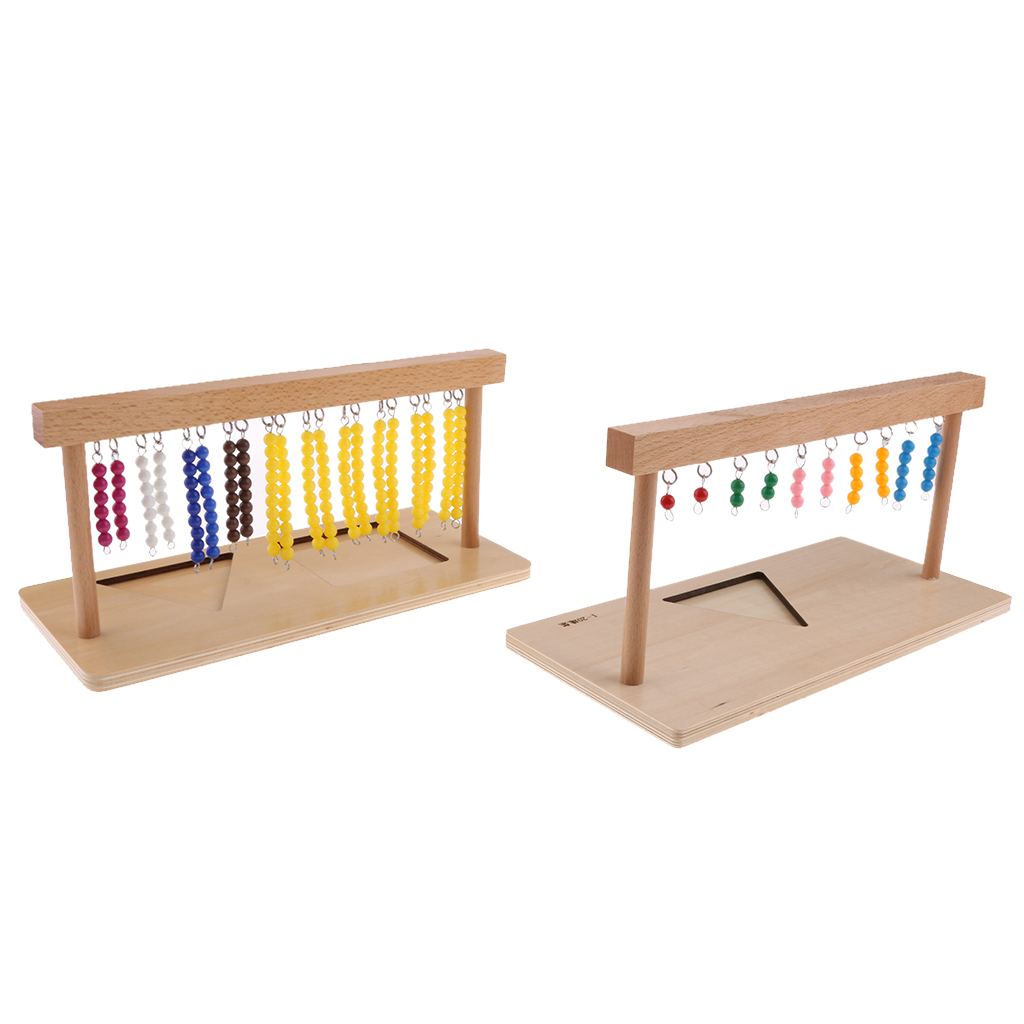 Montessori Math Materials Bead Bar Kids Children Learning Educational Toy