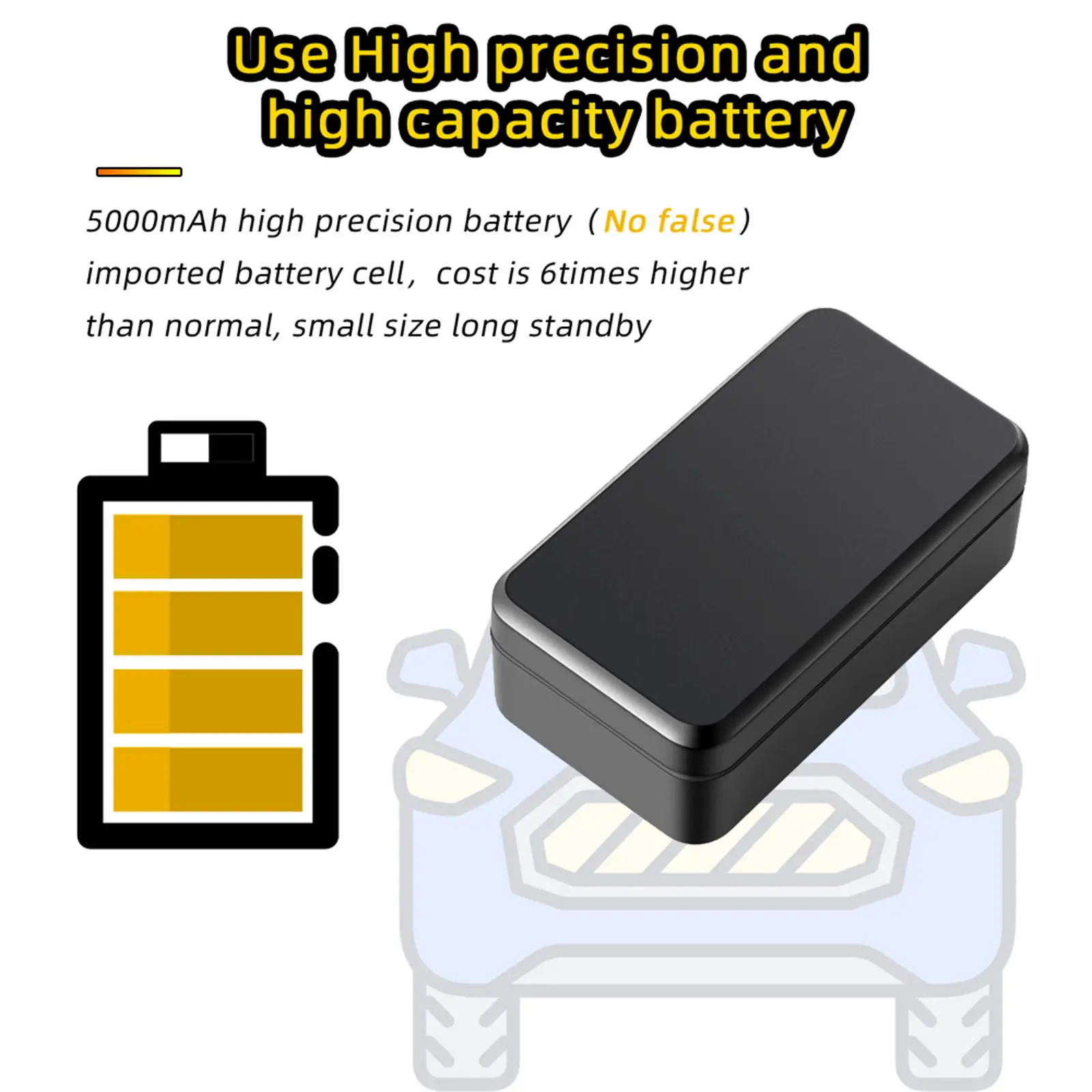 Automotive GPS Tracker Long 90Days Standby Time Strong Magnetic SOS Tracking Device for Car