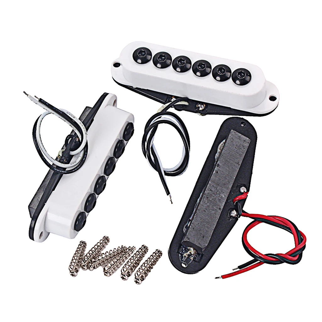 Electric Guitar Single Coil Pickups Set 48/50/52 For 6 Strings Guitar Accs