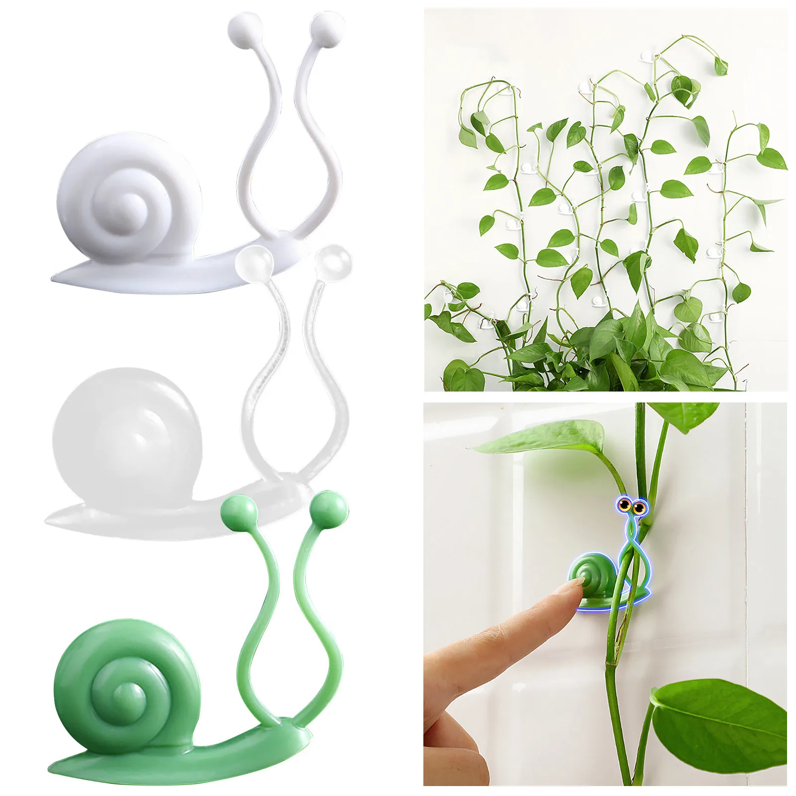 Details about   100 PCS Invisible Plant Climbing Wall Sticky Hook Vines Fixing Clips Fixture New 