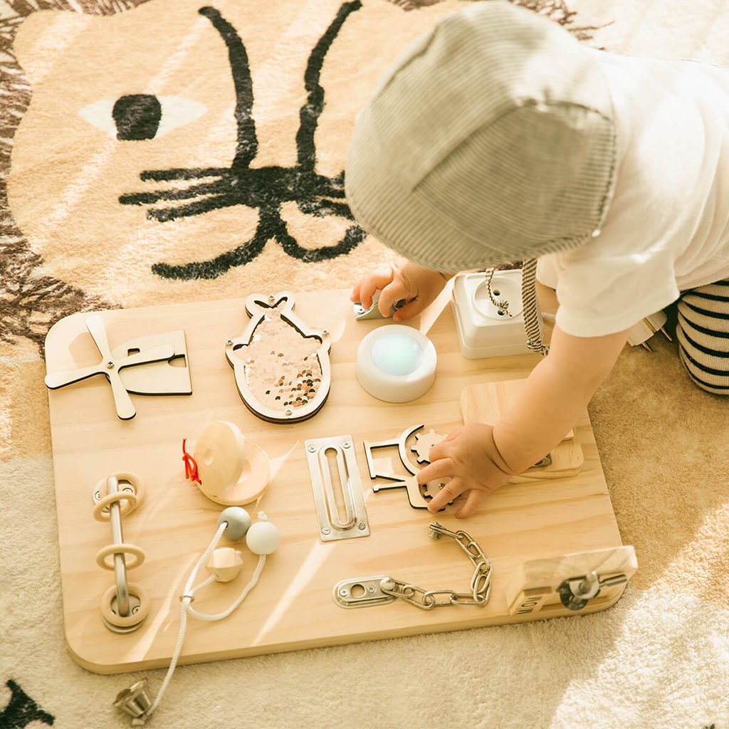 Busy Board Sensory Board Game Intelligence Development Preschool Educational