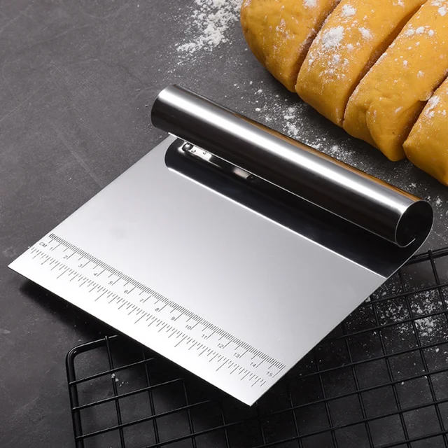 Dough Scraper For Baking Silicone Dough Slicer With Measuring Pastry  Cutters With Scale Flour Scraper Dough Slicer Sugar Divider - AliExpress