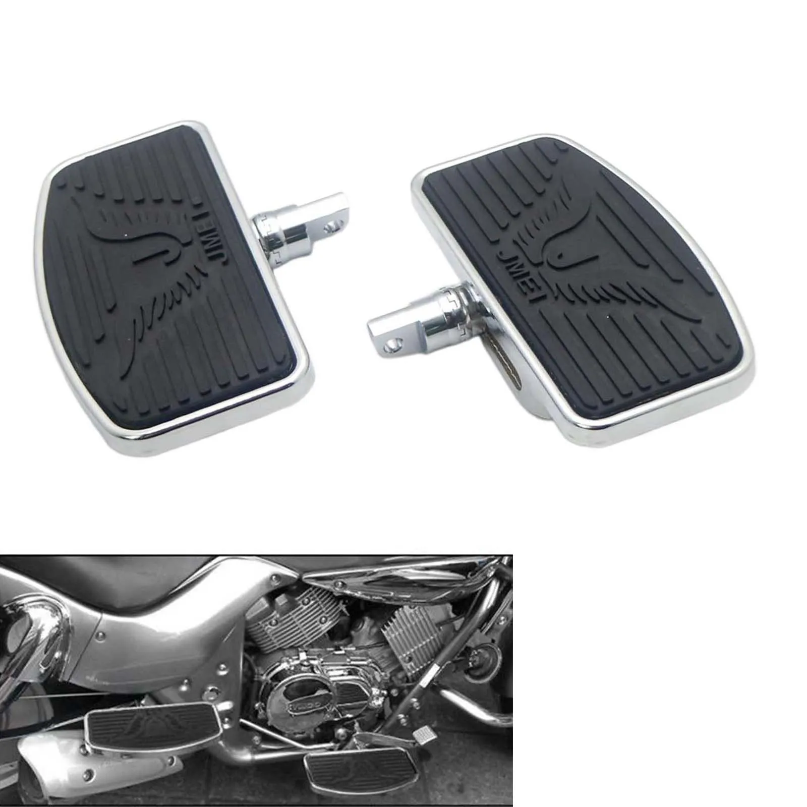 Motorcycle Footpegs Adjustable Rear Passenger Pegs for Harley Sportster 883 1200 Motorcycles, 1 Pair