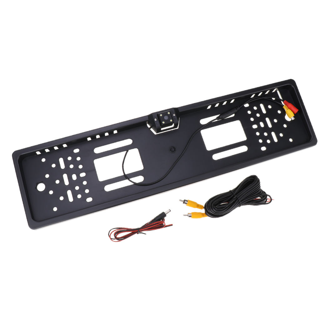 Wireless EU European EU License Plate Frame Reverse Backup Camera Set Kit