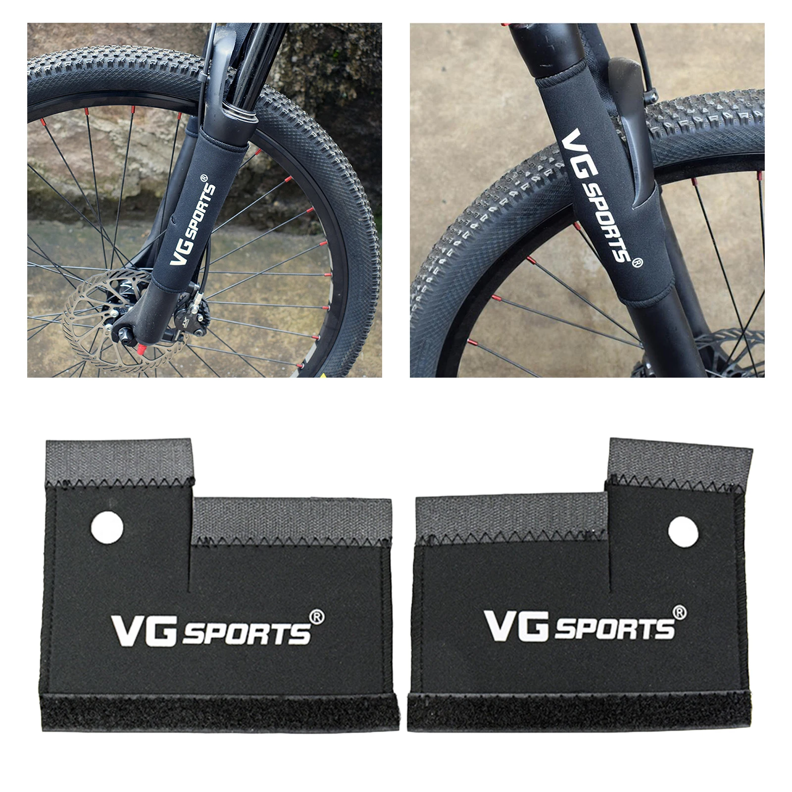 2pcs Bike Front Fork Protective Pad  Wrap Cover Guard Bicycle MTB