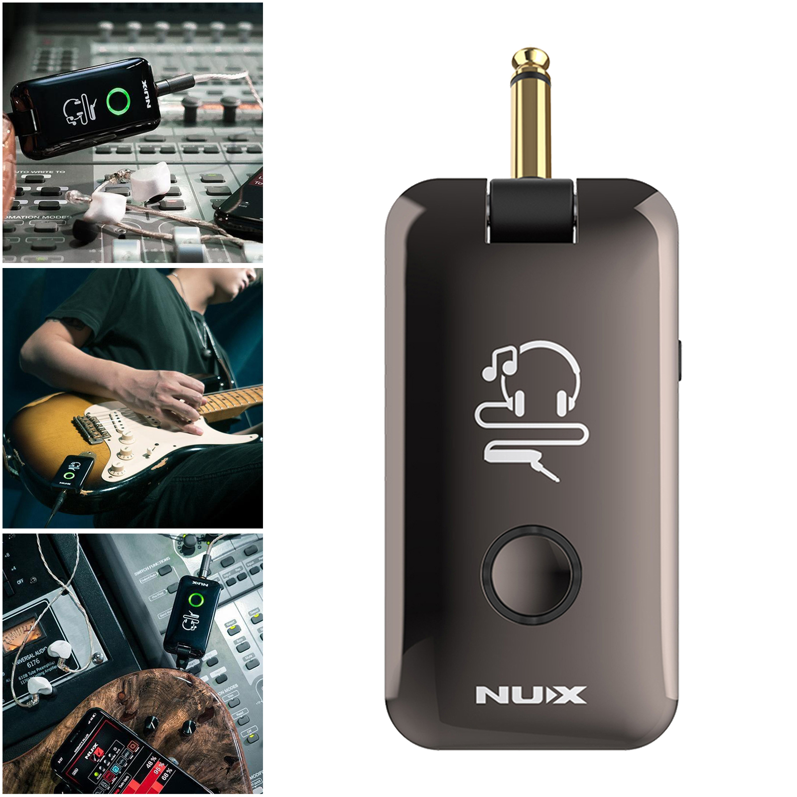 USB Chargable Portable Pocket Guitar Bass Headphone Amp Multi-Effects