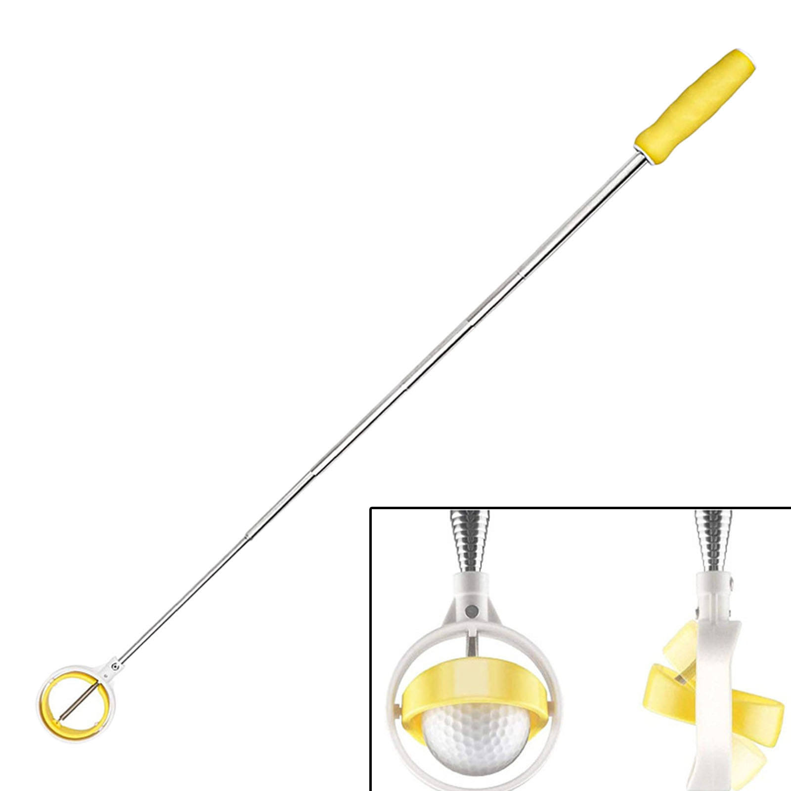 Golf Ballet Folding Telescopic Portable Collection Tool with Suction Cup for Light Retractable Balls