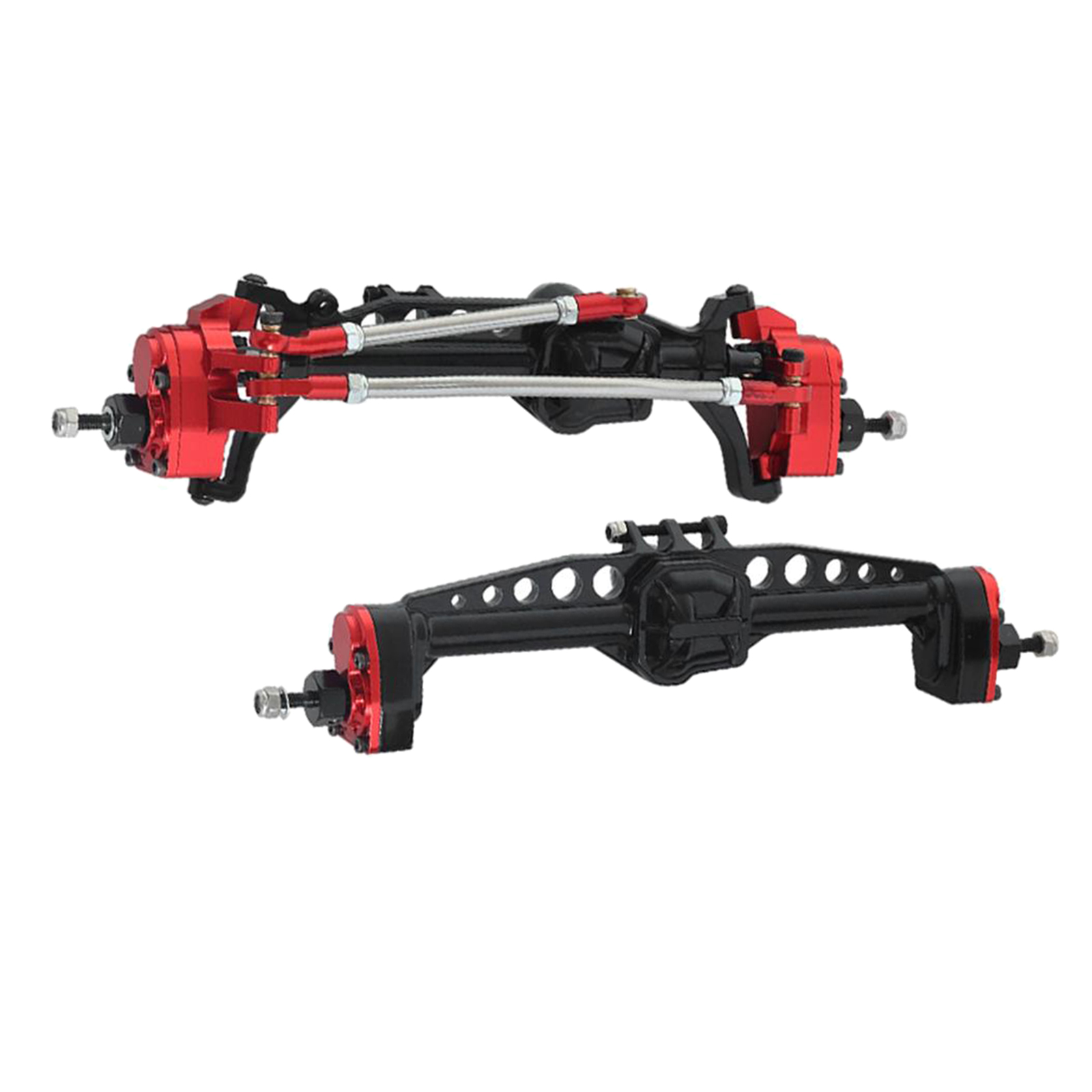 Heavy Duty Front & Rear Axle Assembly for 1/10 SCX10 III AX103007 RC Crawler