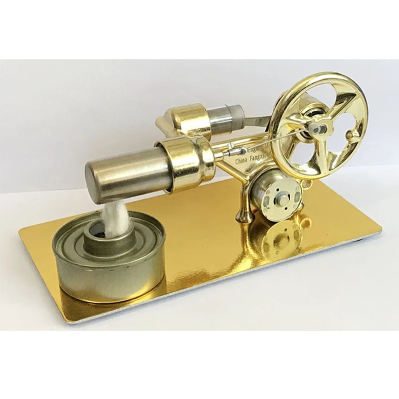 T-Typ Lüfter Stirlingmotor Miniatur-Heißluftstromgenerator Physik-Lehrmodell 