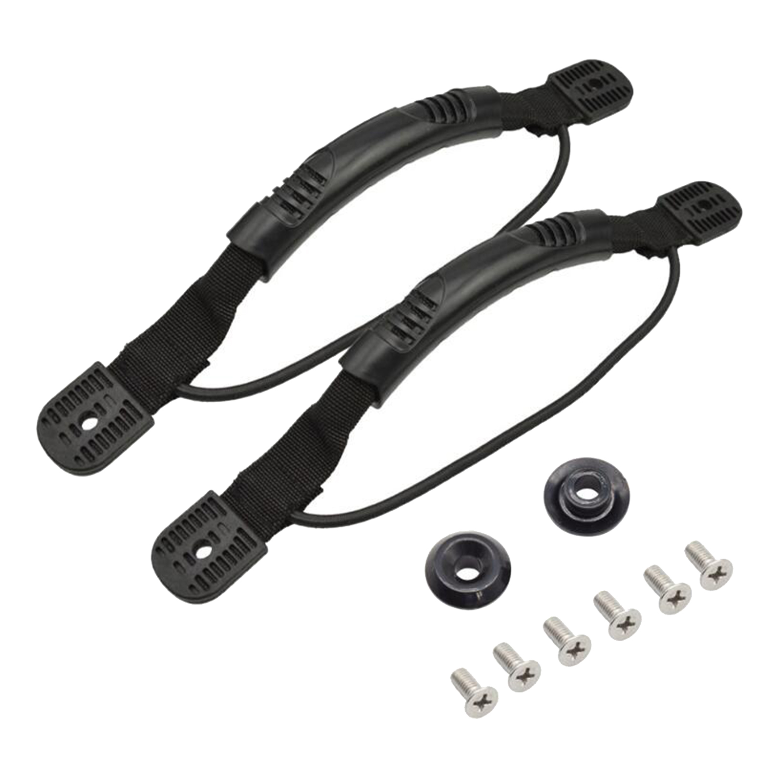 2x Plastic Side Mount Replacement Marine Boat Carry Handle Hand Rail Hardware Yacht Raft with Installing Screws